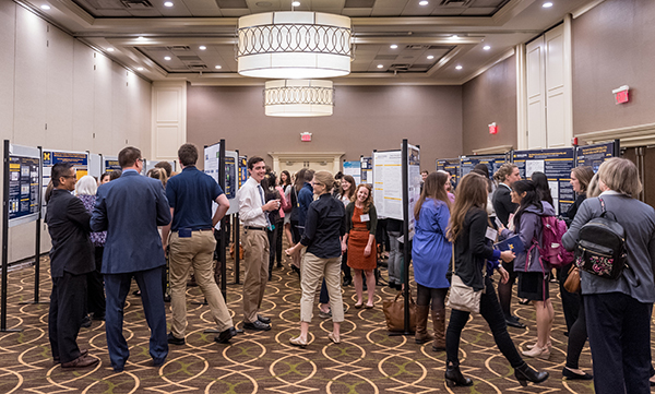 Nearly 40 posters were on display highlighting a wide variety of nursing research topics