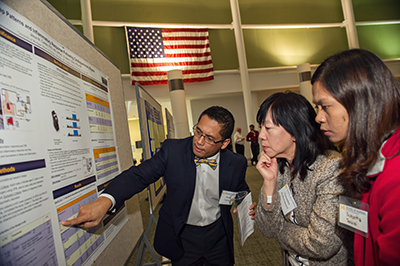 Casida explains his research at UMSN's annual Research Day