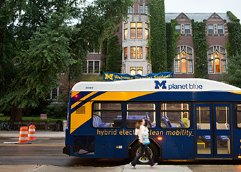Bus at the University of Michigan