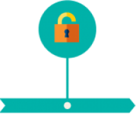 Teal lock icon