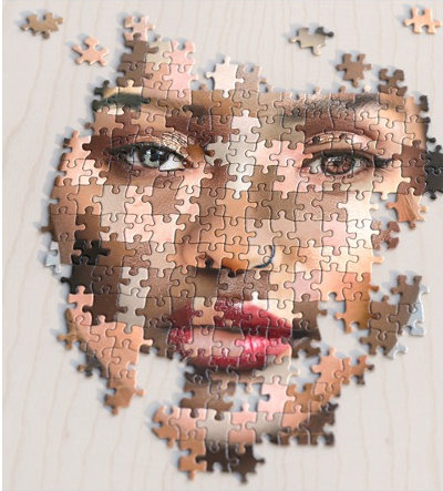 puzzle piece face