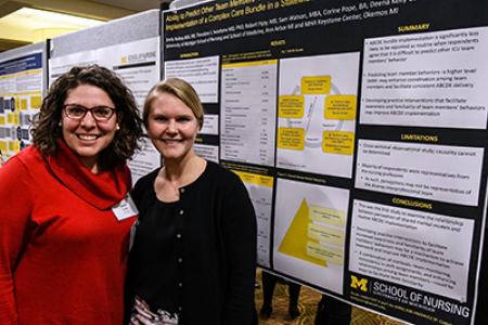 Costa and Boltey at UMSN's 2018 Research Day