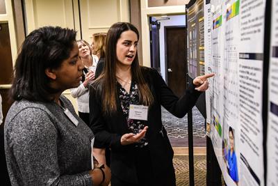 BSN students Olivia Merritt (left) and Katherine Powers