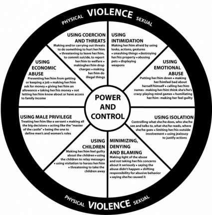 Power and Control Physical Violence Wheel 