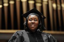 Jones served as the PhD class speaker during UMSN's 2014 commencement